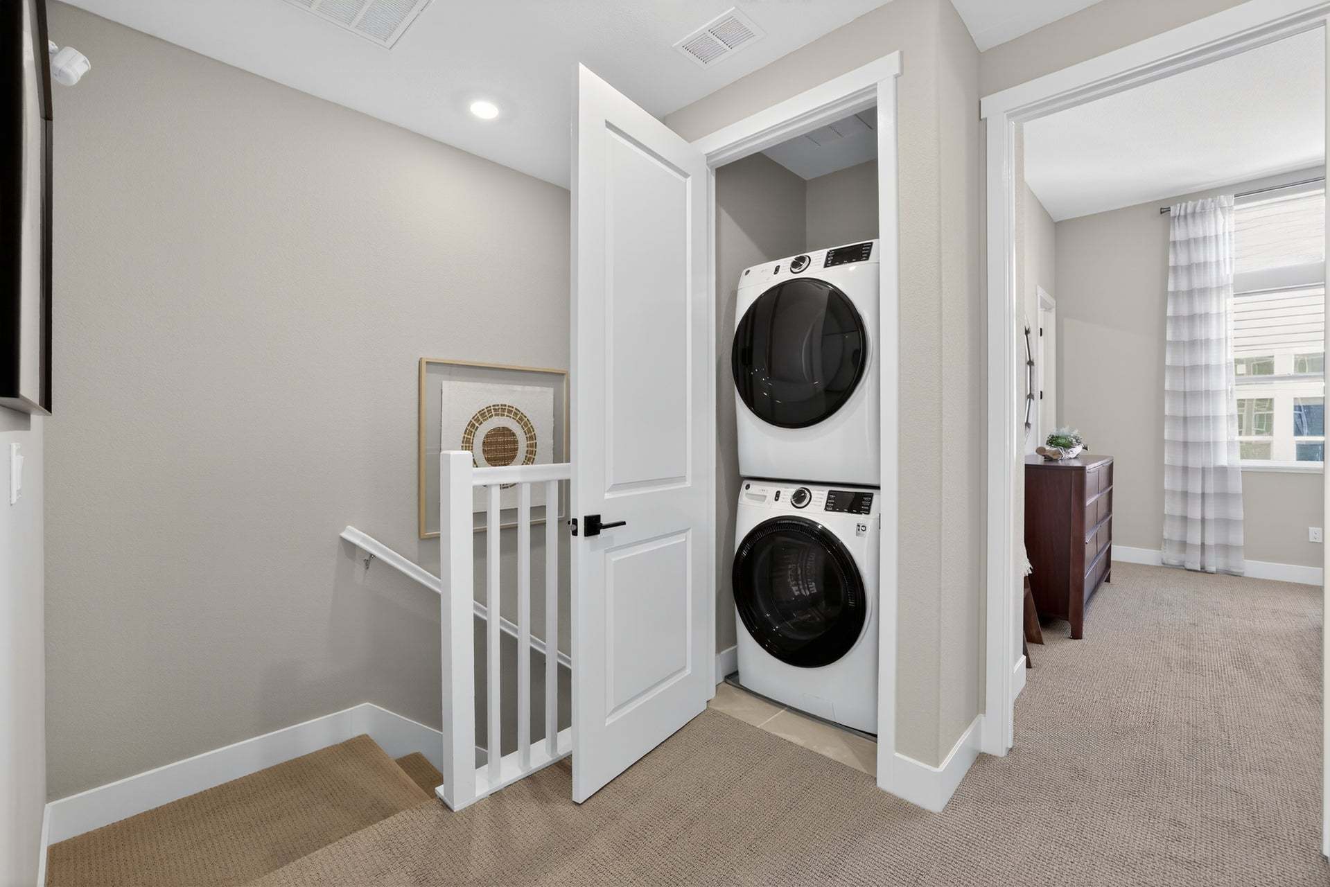 Row Townhomes Residence 5 | Laundry/Stairs Landing