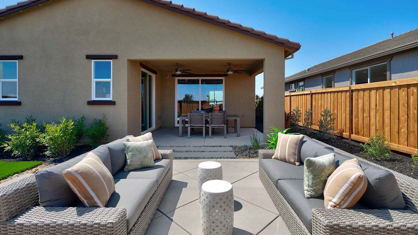 Residence 1 Model Backyard
