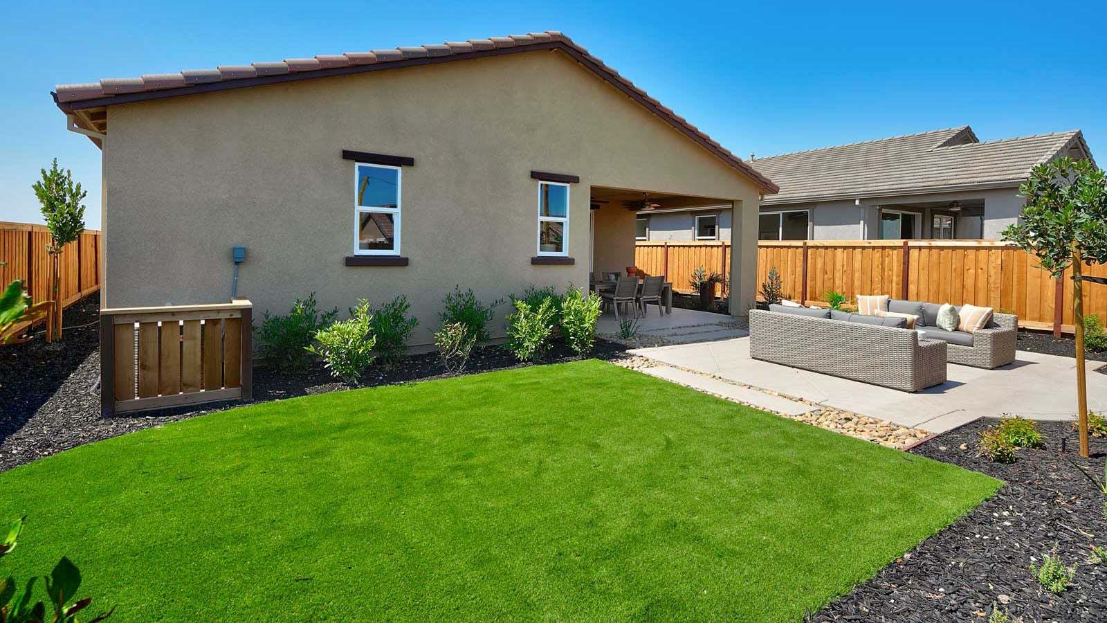 Residence 1 Model Backyard