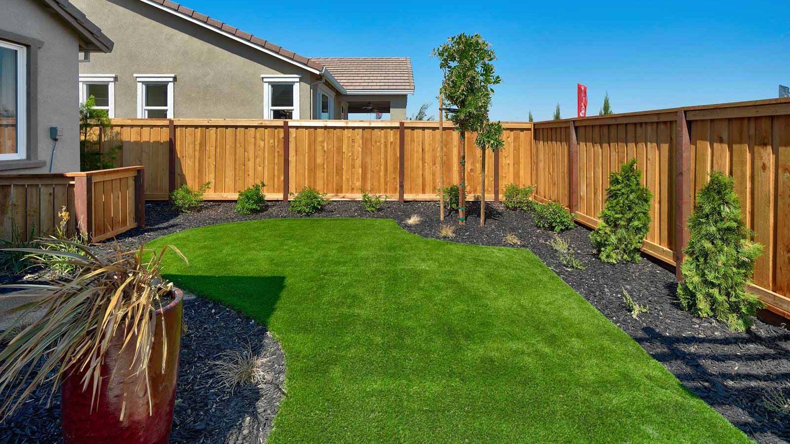 Residence 2 Model Backyard