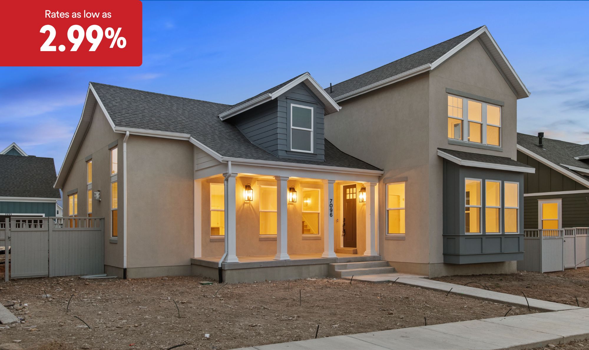 7096 W Lake Ave - Daybreak - Providence Series: South Jordan, Utah - Destination Homes