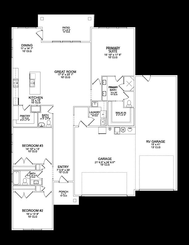 Plan #10 - Main Floor - RV Garage