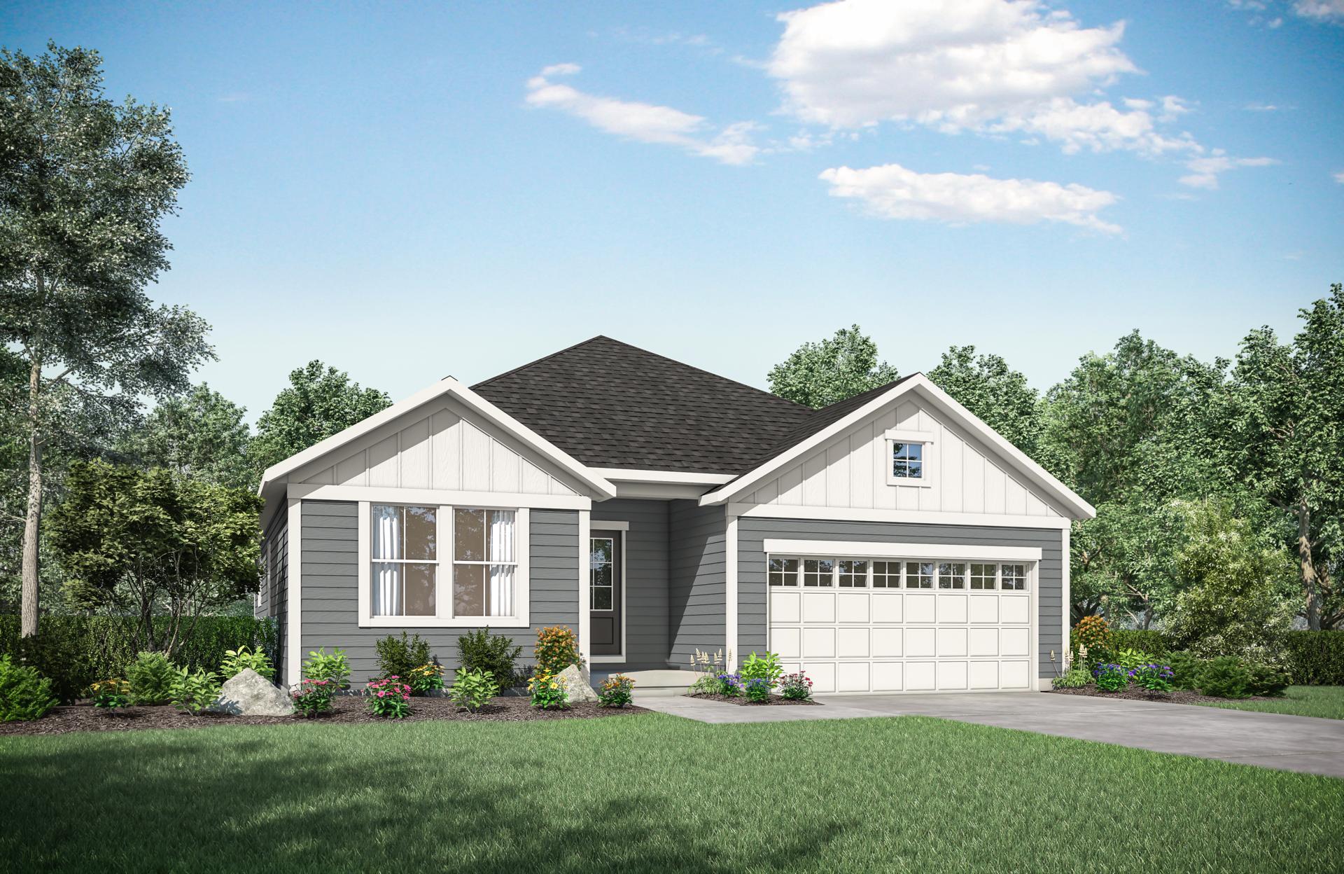 ALEXANDER Plan at Woodlands Villas in Hebron, KY by Drees Homes