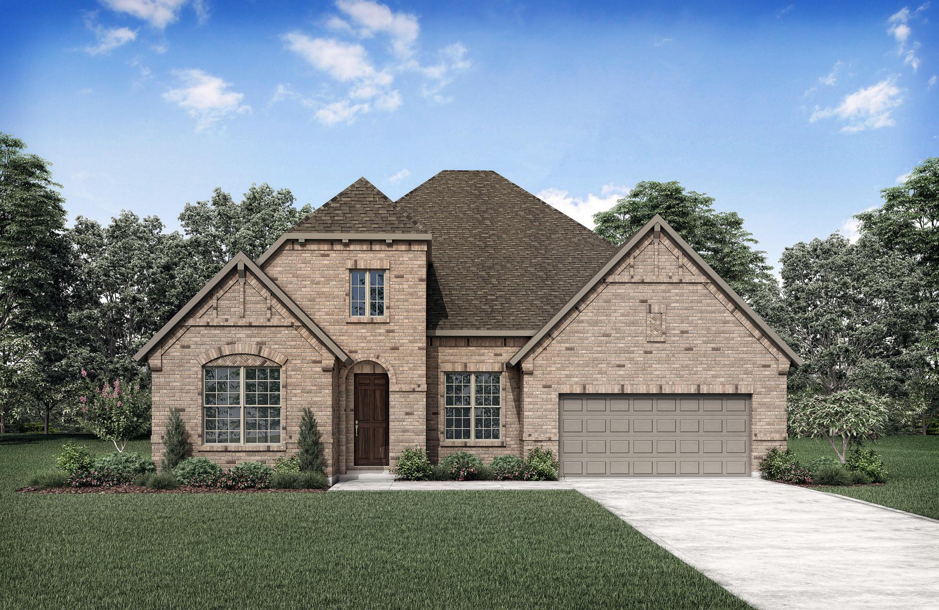 PRESLEY Plan at Trinity Falls 60 in Mckinney, TX by Drees Custom Homes