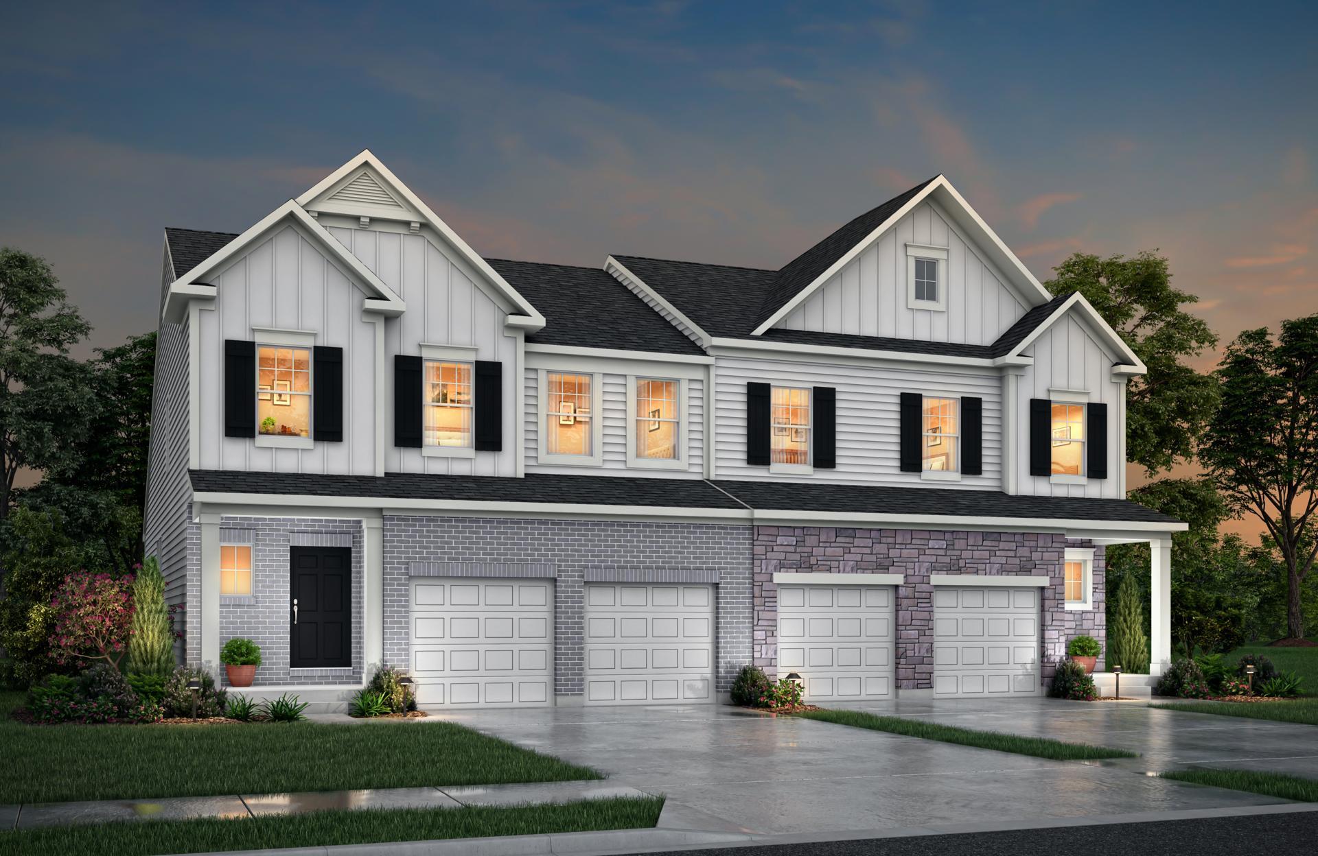 LUCAS TH Plan at The Ledges in Broadview Heights, OH by Drees Homes