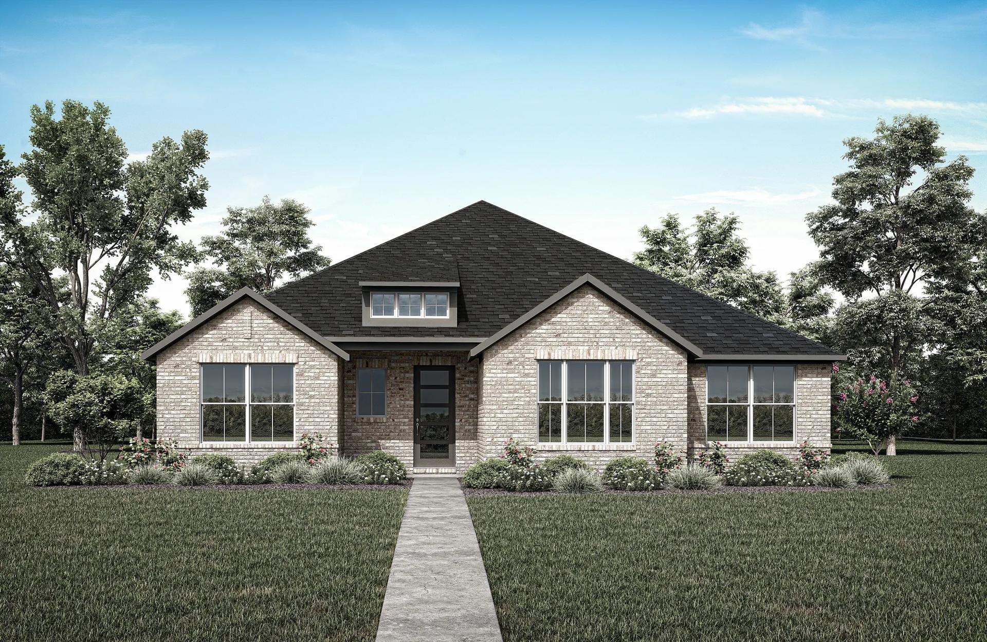 MARANDA - Landmark Showcase - Alley Entry: Denton, Texas - Drees Custom Homes
