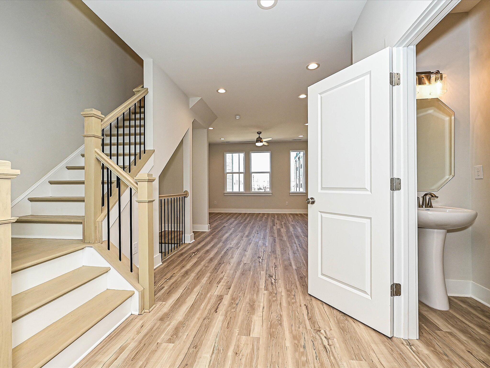 2nd Floor Powder Room & Stairs