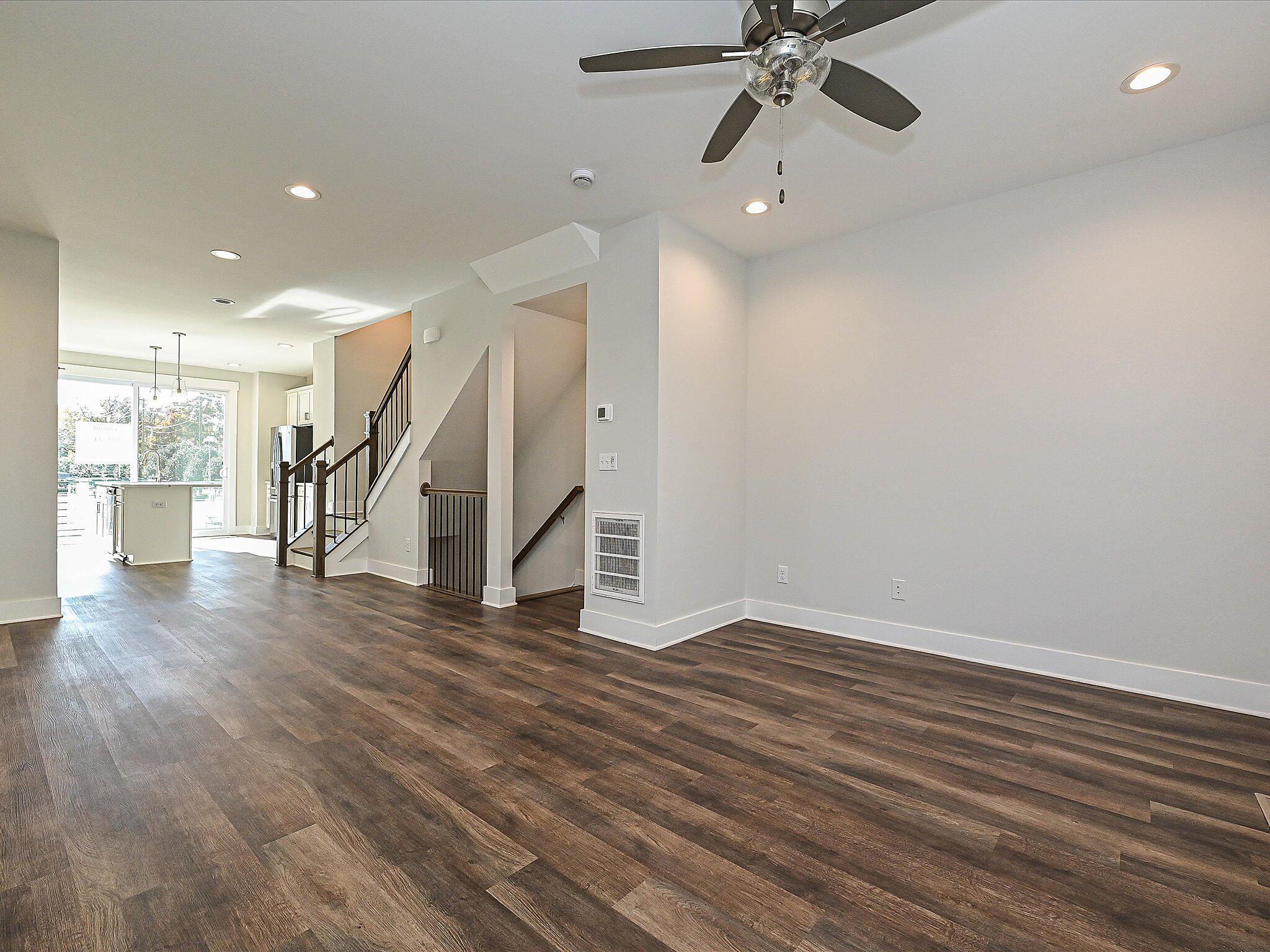 Living Room, Dining & Kitchen