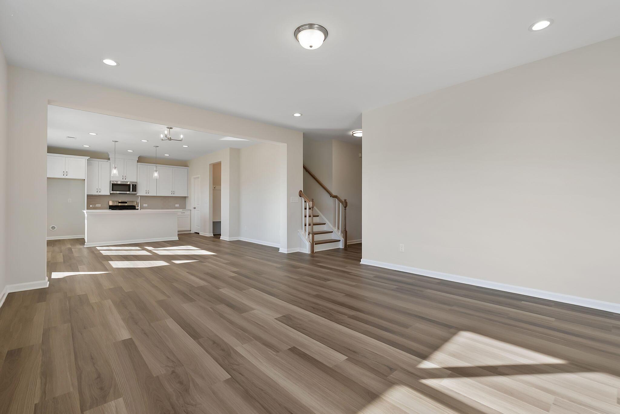 Family Room, Dining & Kitchen