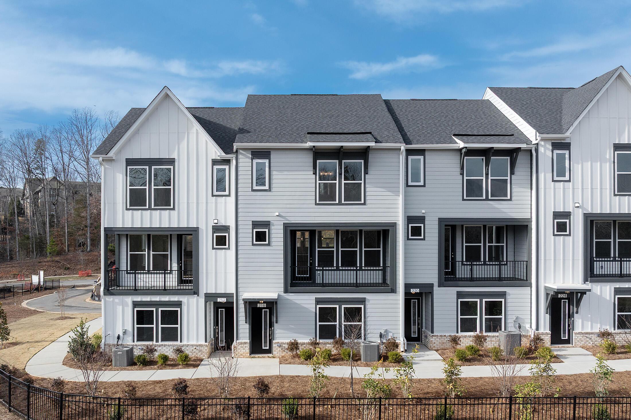 3-story townhomes at Brixton in Charlott