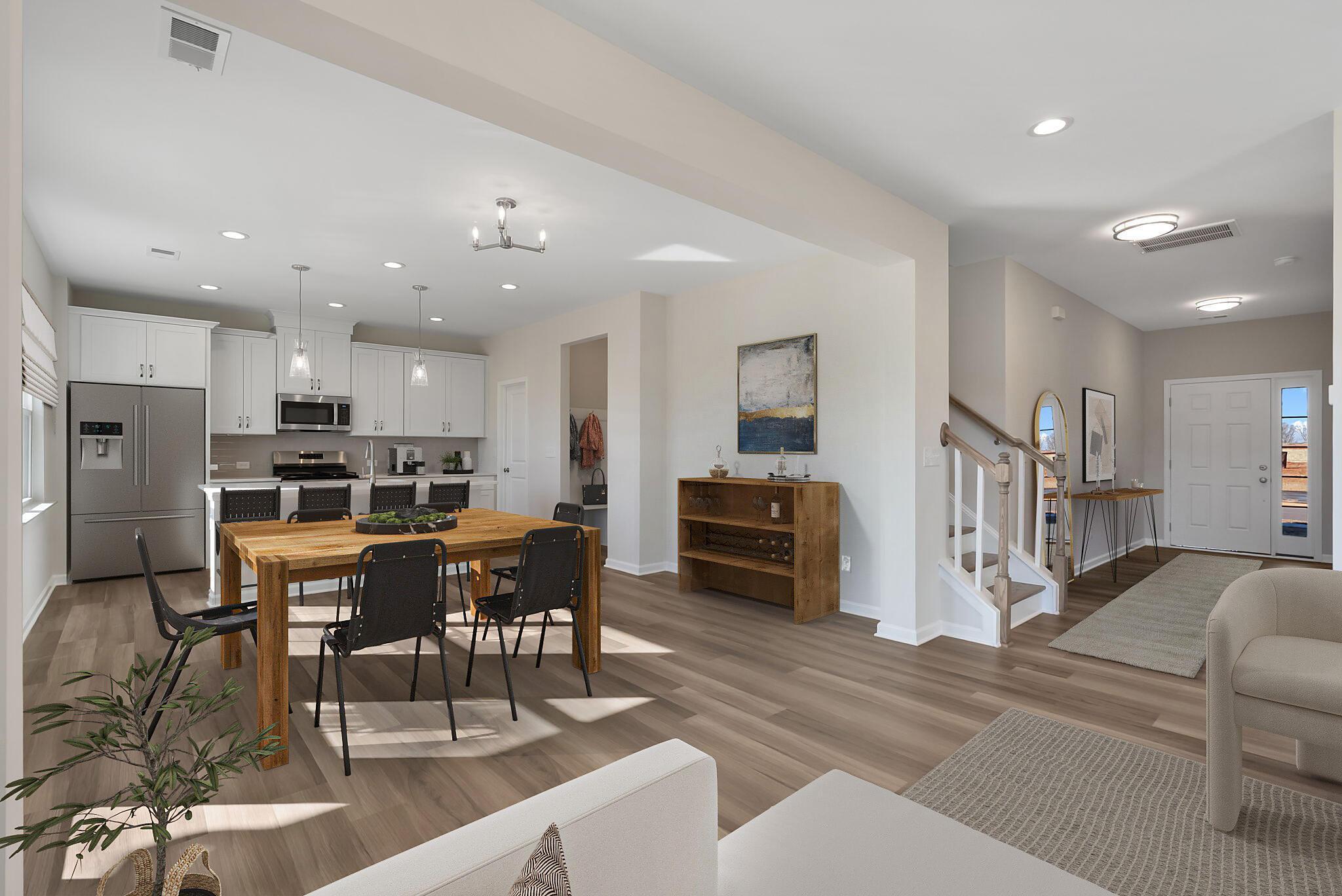 Dining & Kitchen (Virtually Staged)