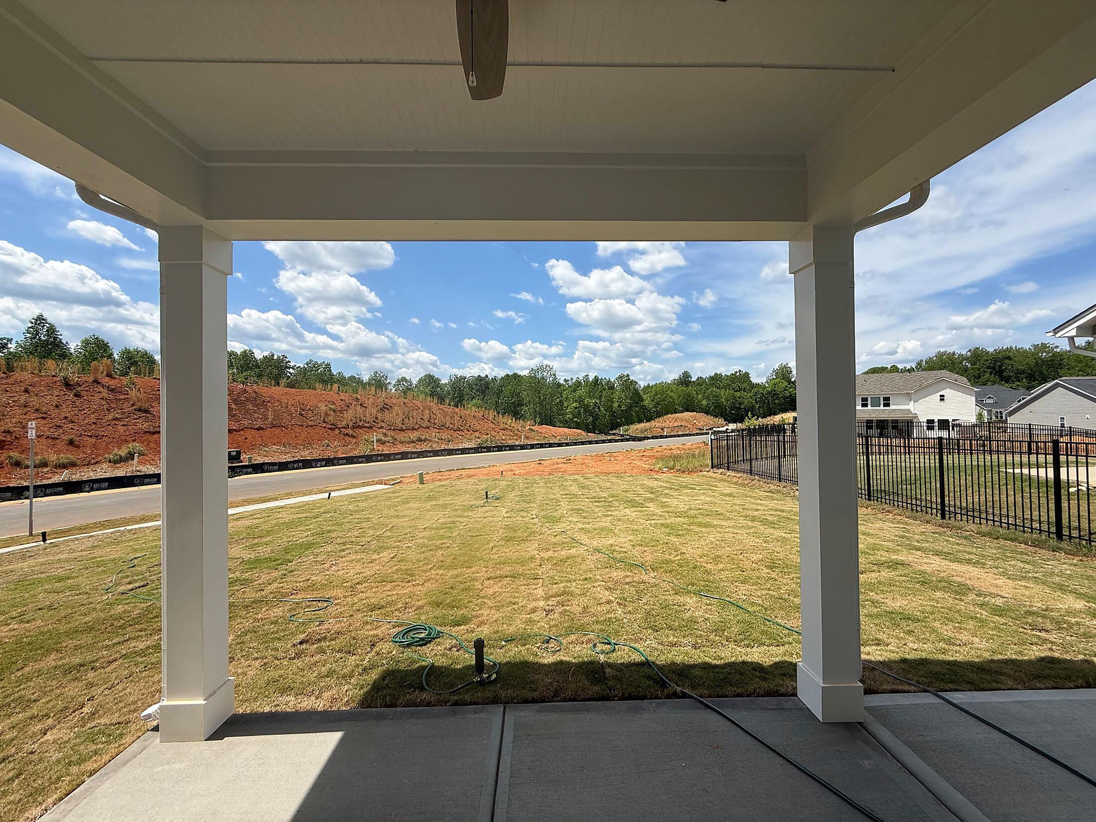 Rear Covered Patio with Extended Patio