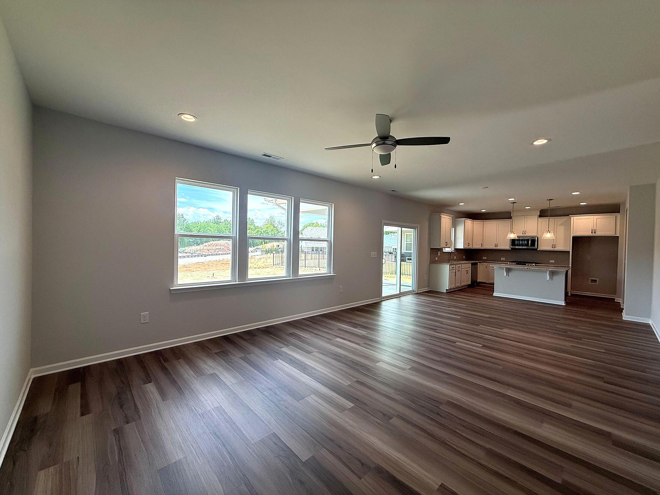 Family Room, Dining & Kitchen