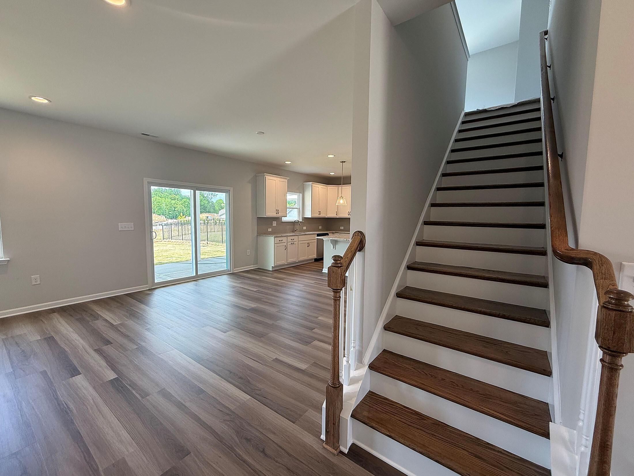 Stairs with Oak Treads & Painted Risers