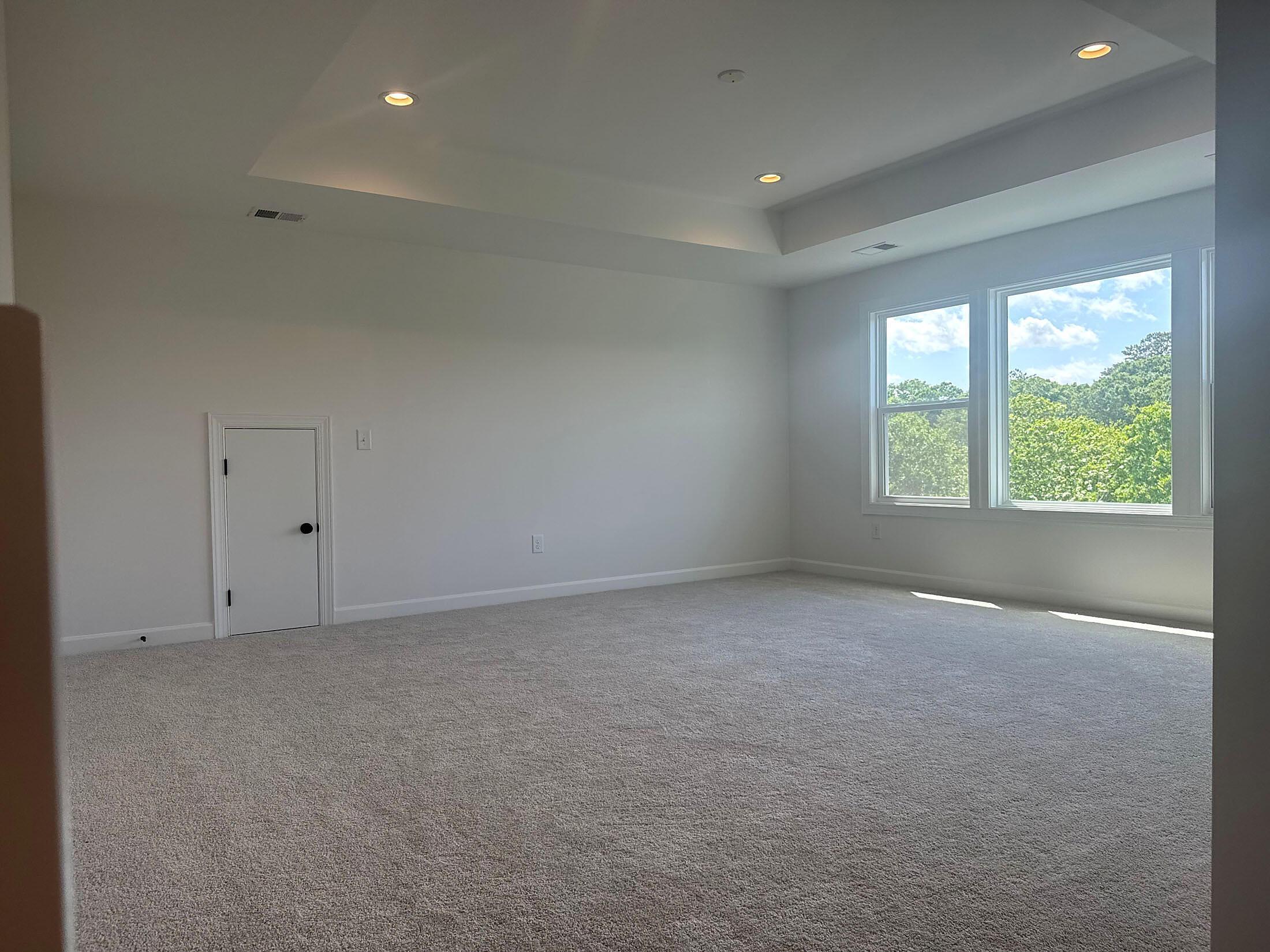 Rec Room with Tray Ceiling