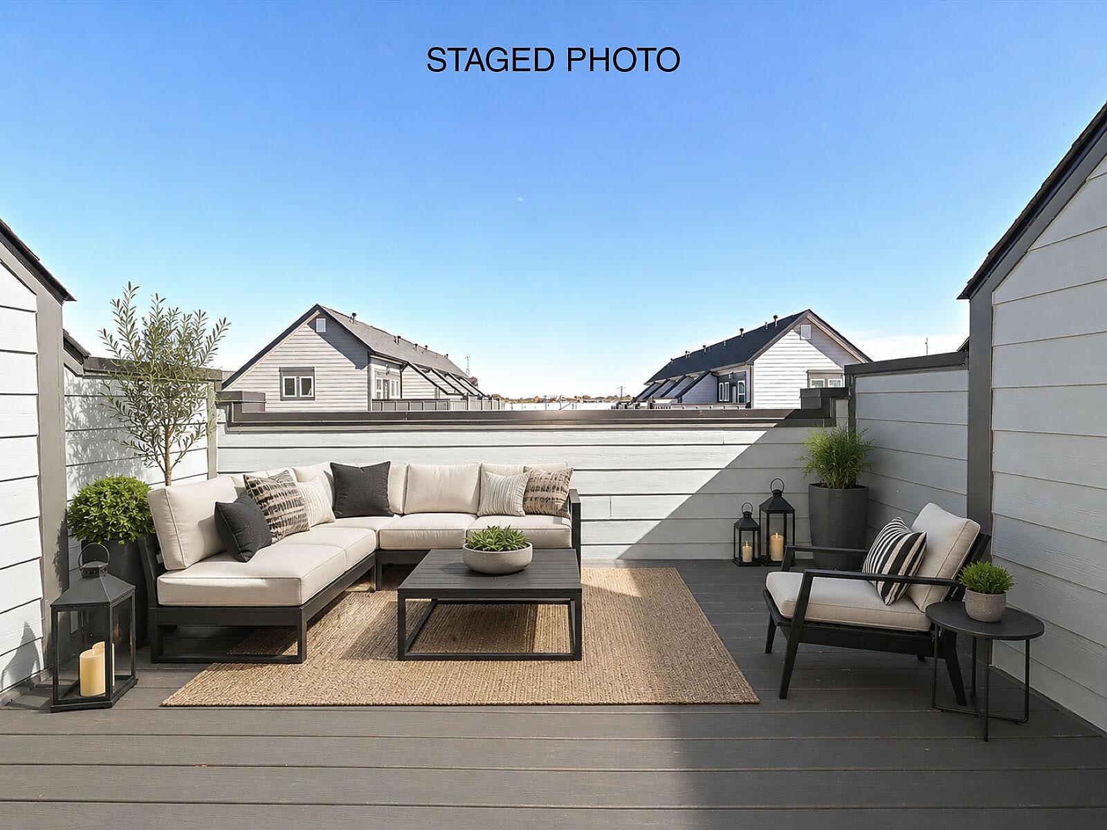 Rooftop Terrace - Staged