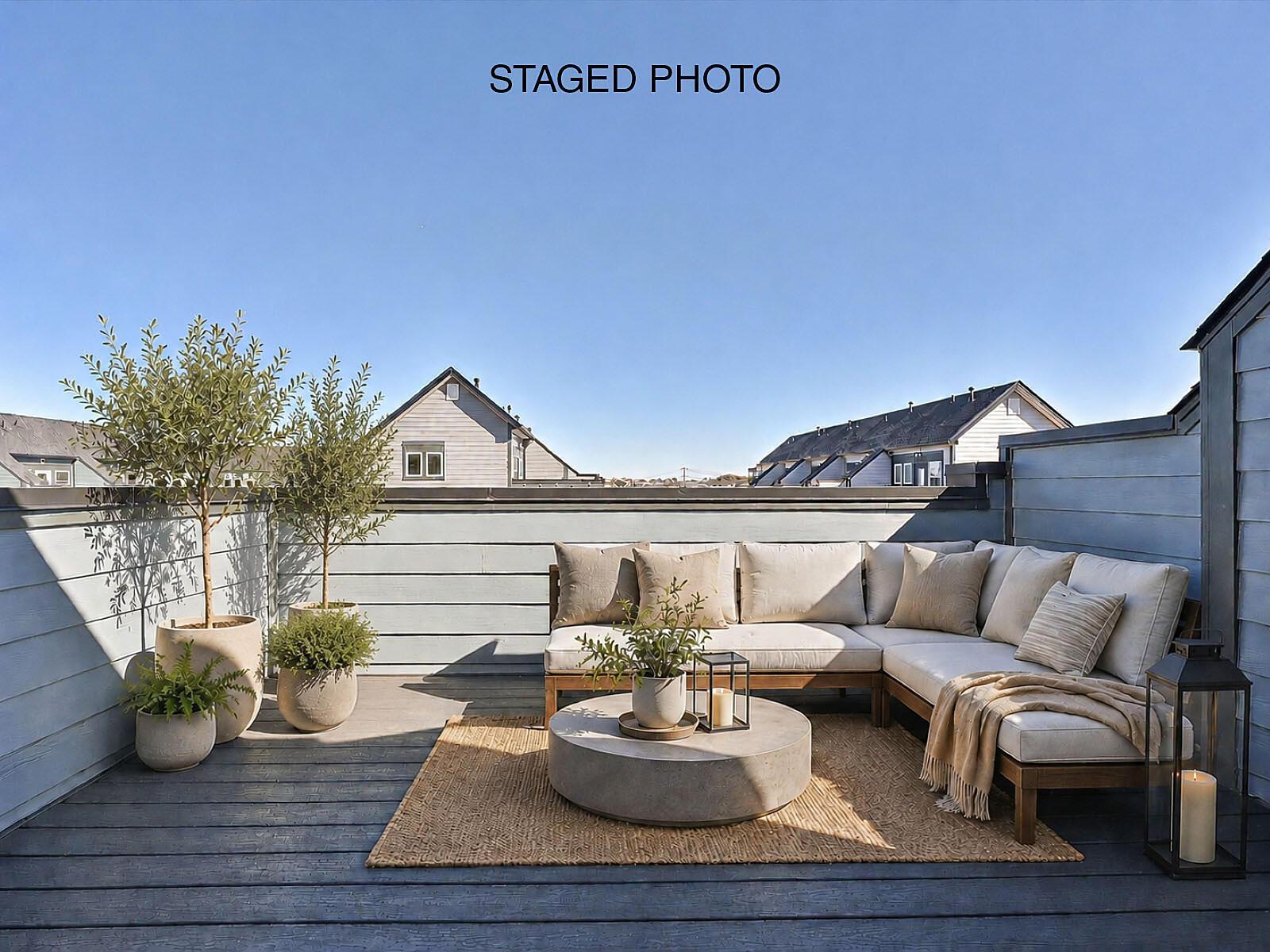 Rooftop Terrace - Staged