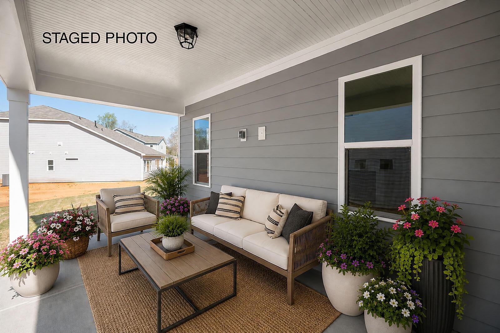 Covered Patio - Staged