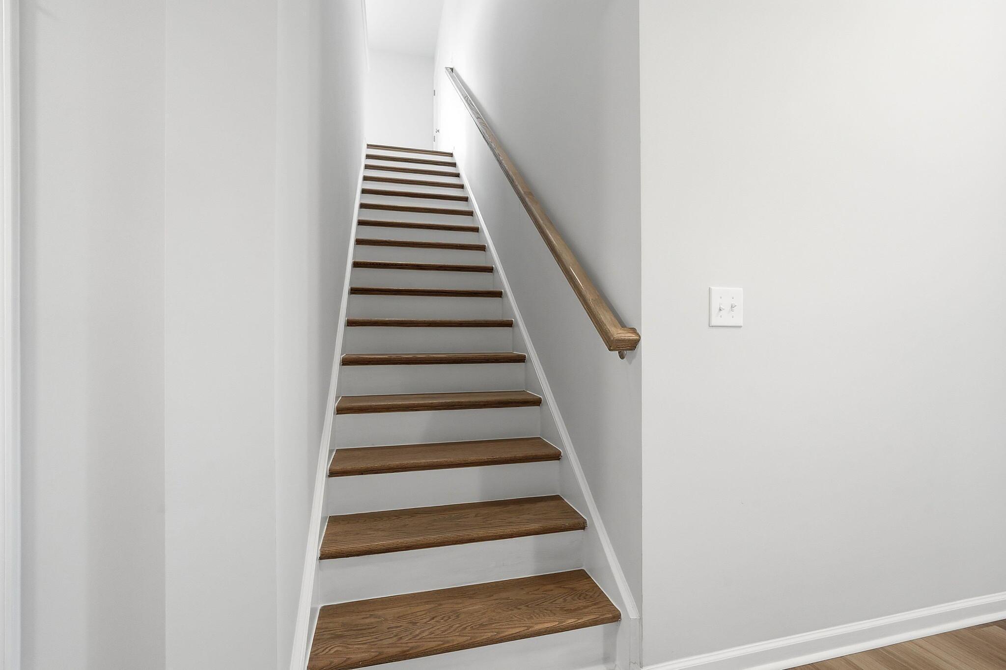Stairs with Oak Treads & Painted Risers