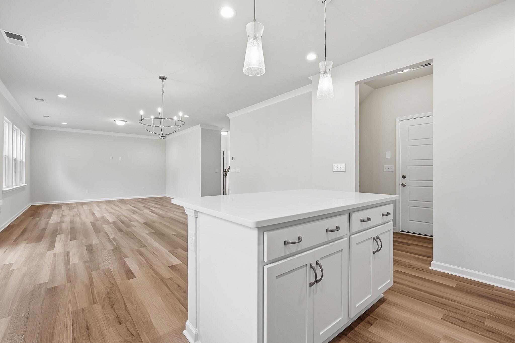Kitchen, Dining & Family Room