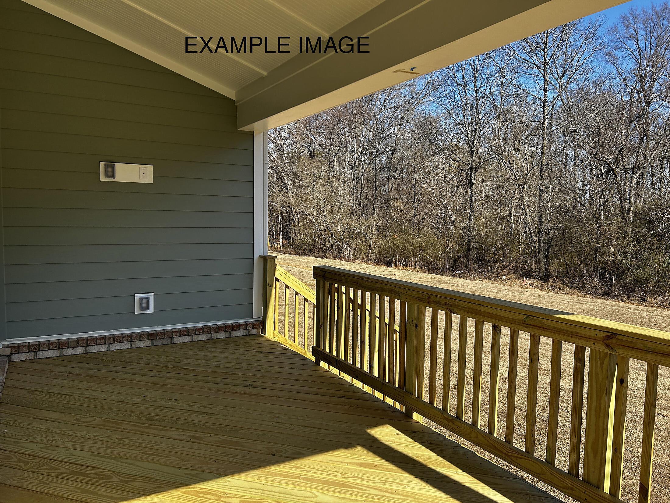 Rear Covered Deck - Example Image