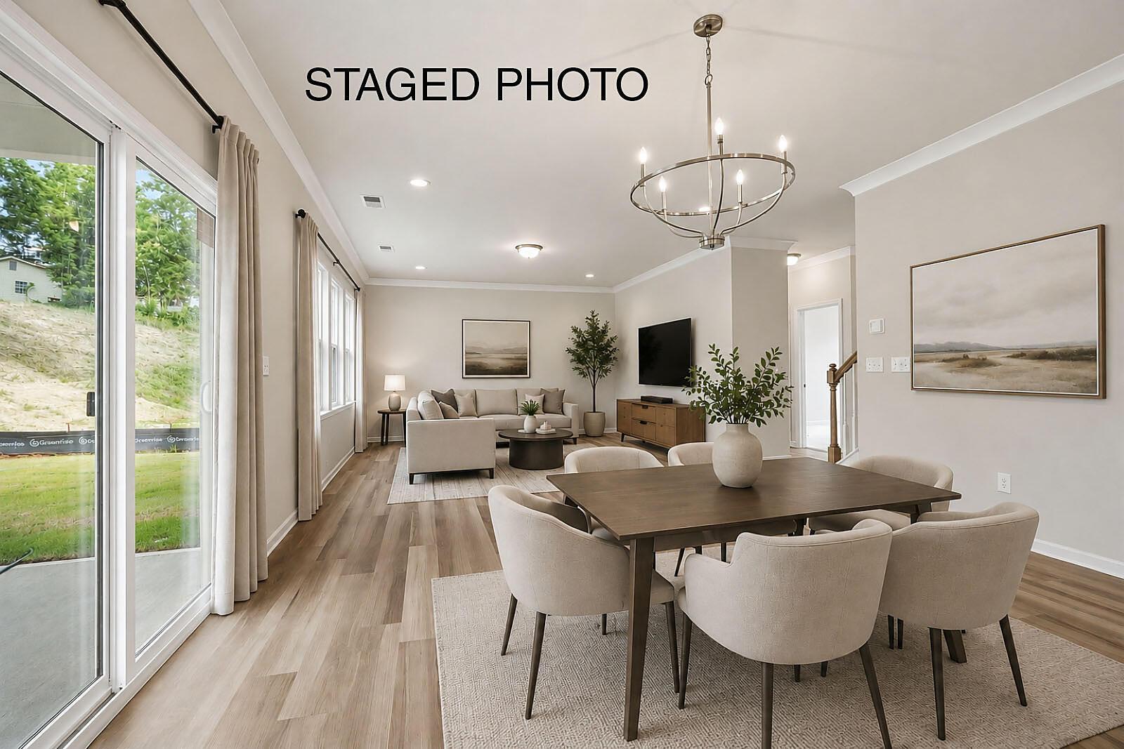 Dining & Family Room - Staged