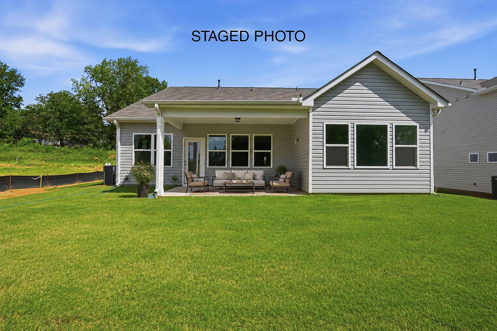 Rear Covered Patio - Staged
