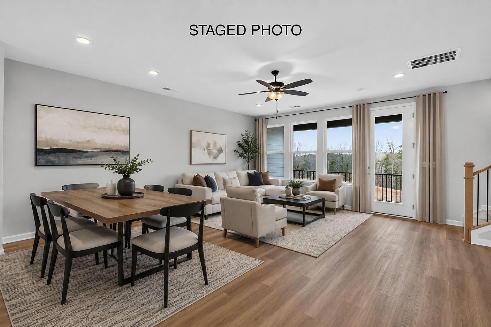 Dining/Living Room - Staged