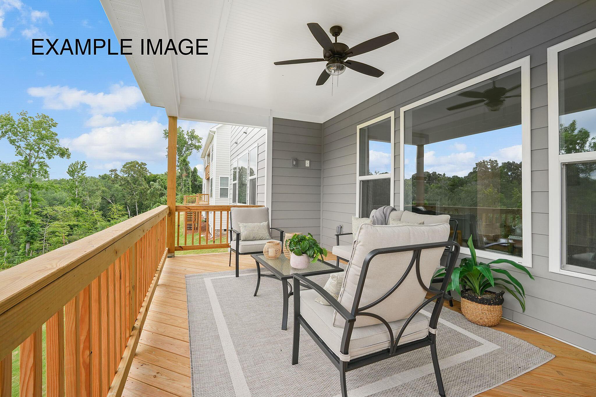 Rear Covered Deck - Example Image