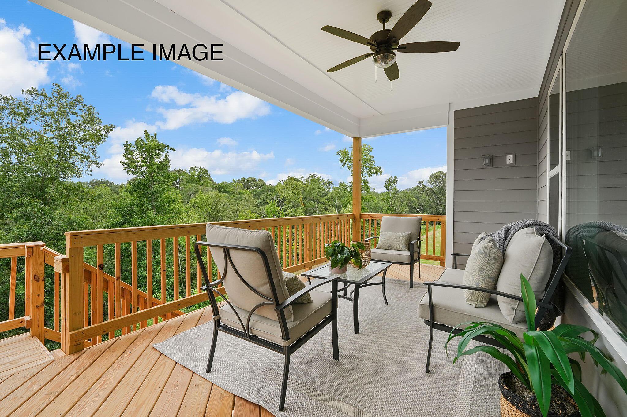 Rear Covered Deck - Example Image