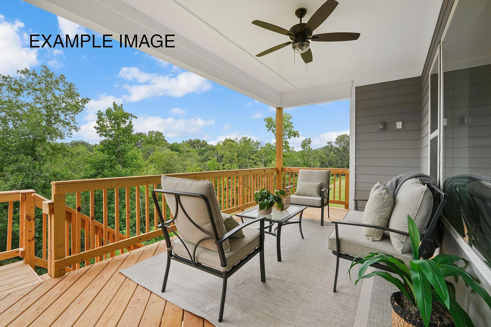 Rear Covered Deck - Example Image