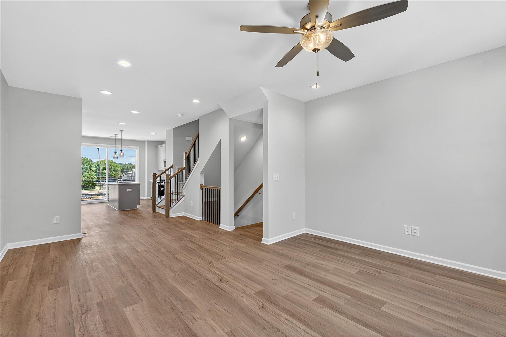 Living Room, Dining & Kitchen