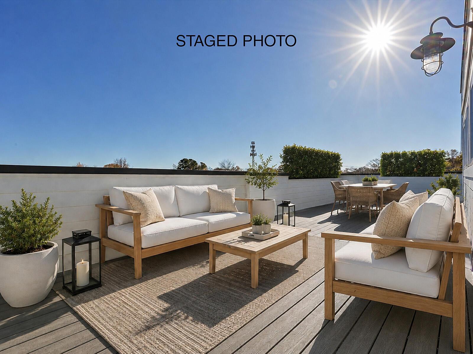 Rooftop Terrace - Virtually Staged