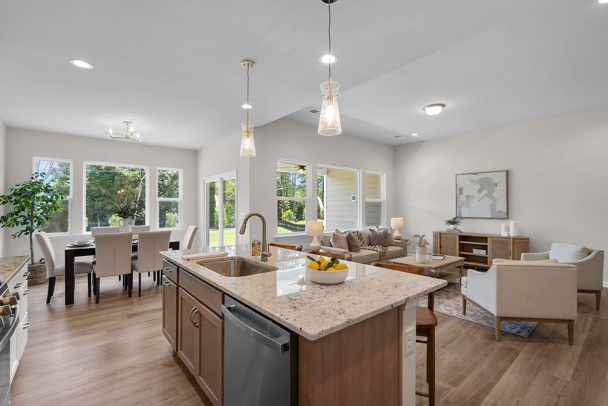 Kitchen, Breakfast area & Family Room
