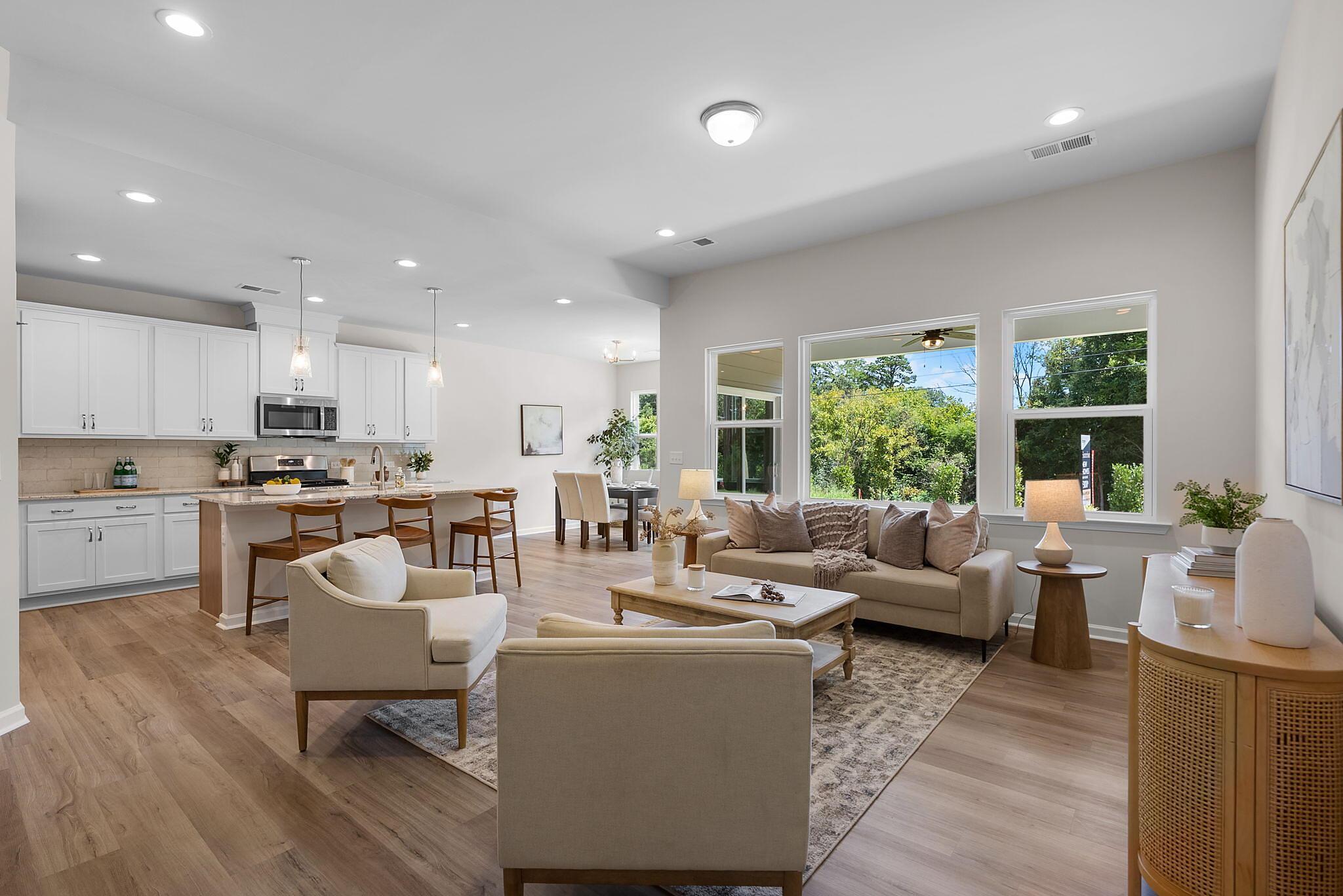 Family Room, Kitchen & Breakfast area