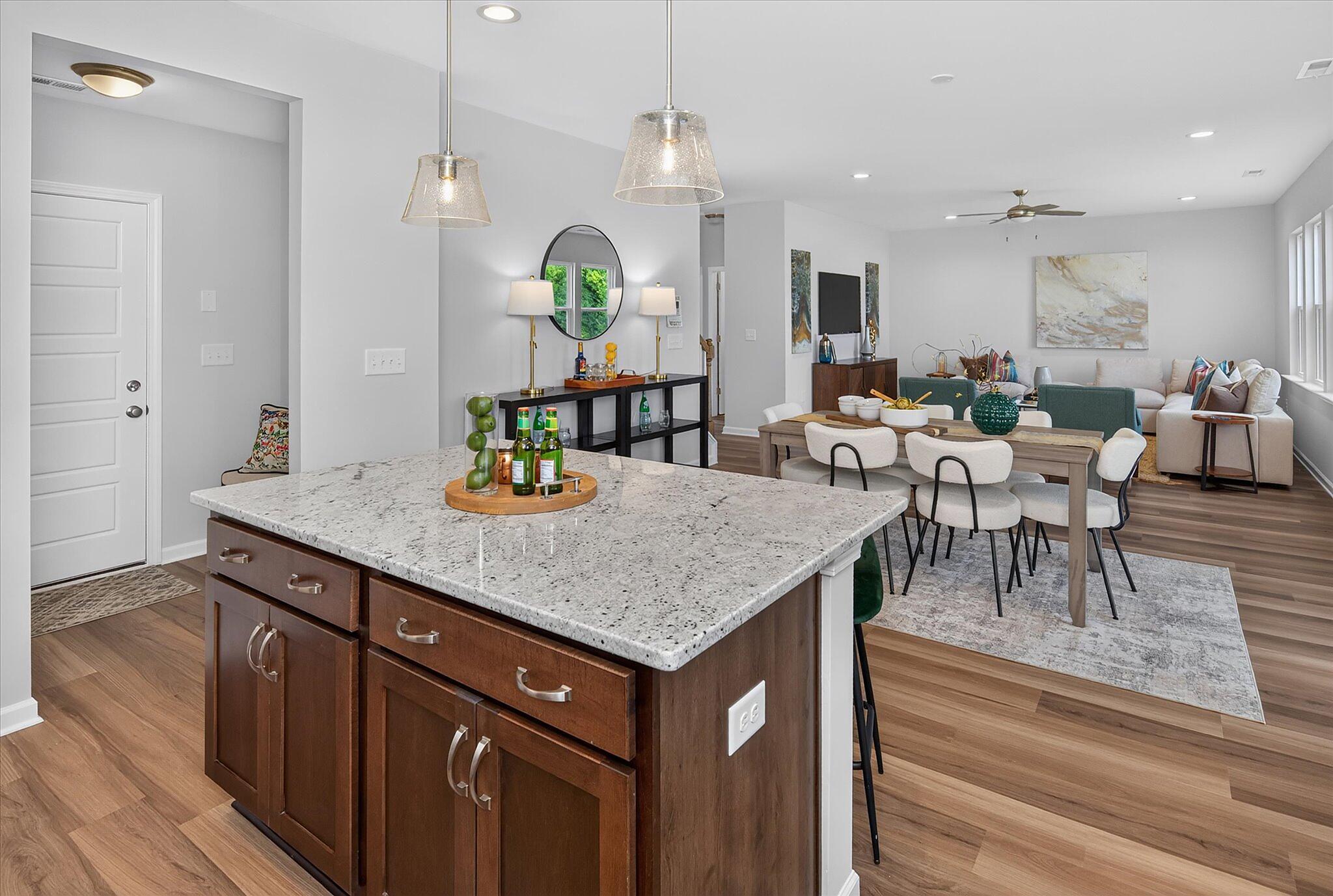 Kitchen, Dining & Family Room