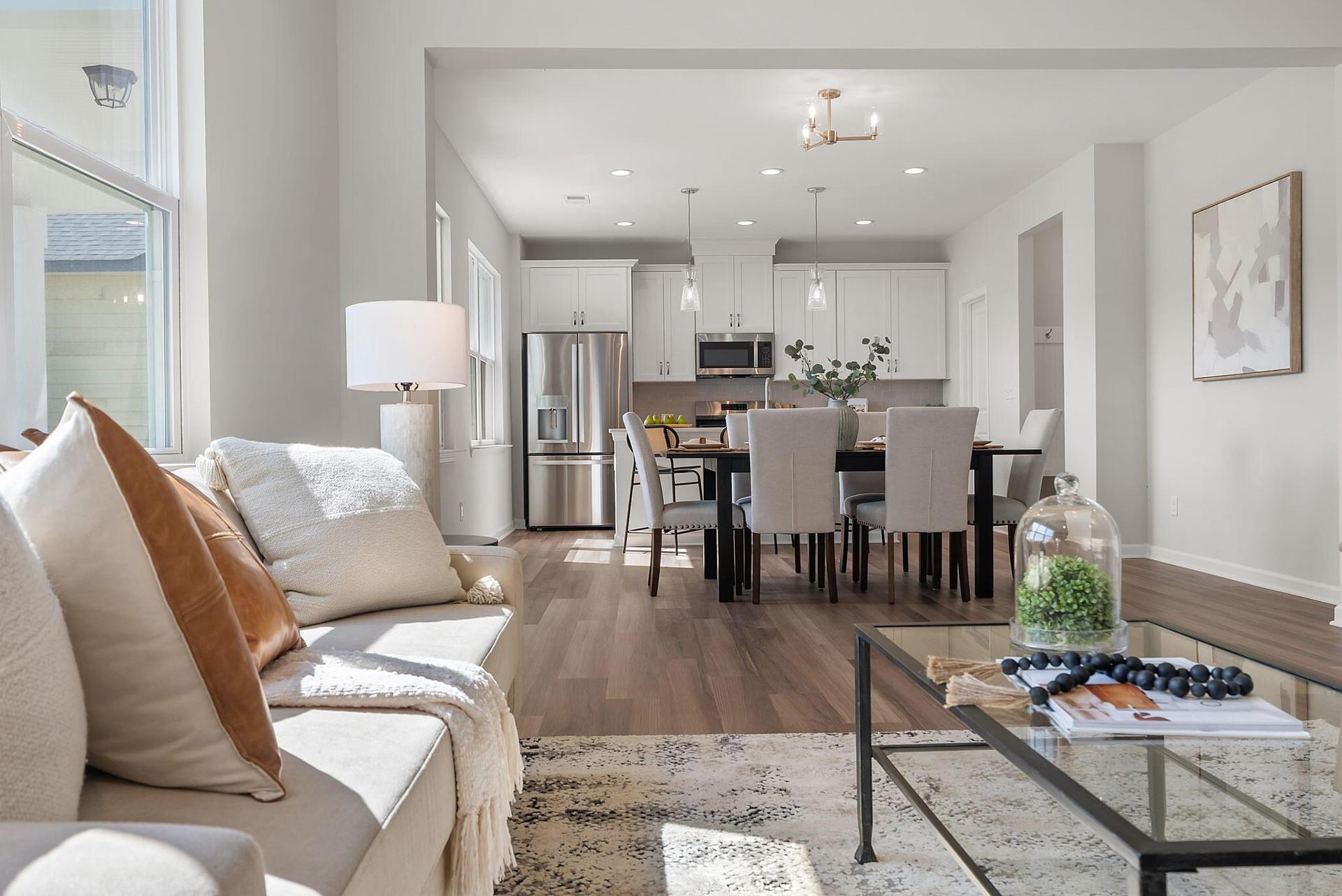Family Room, Dining & Kitchen