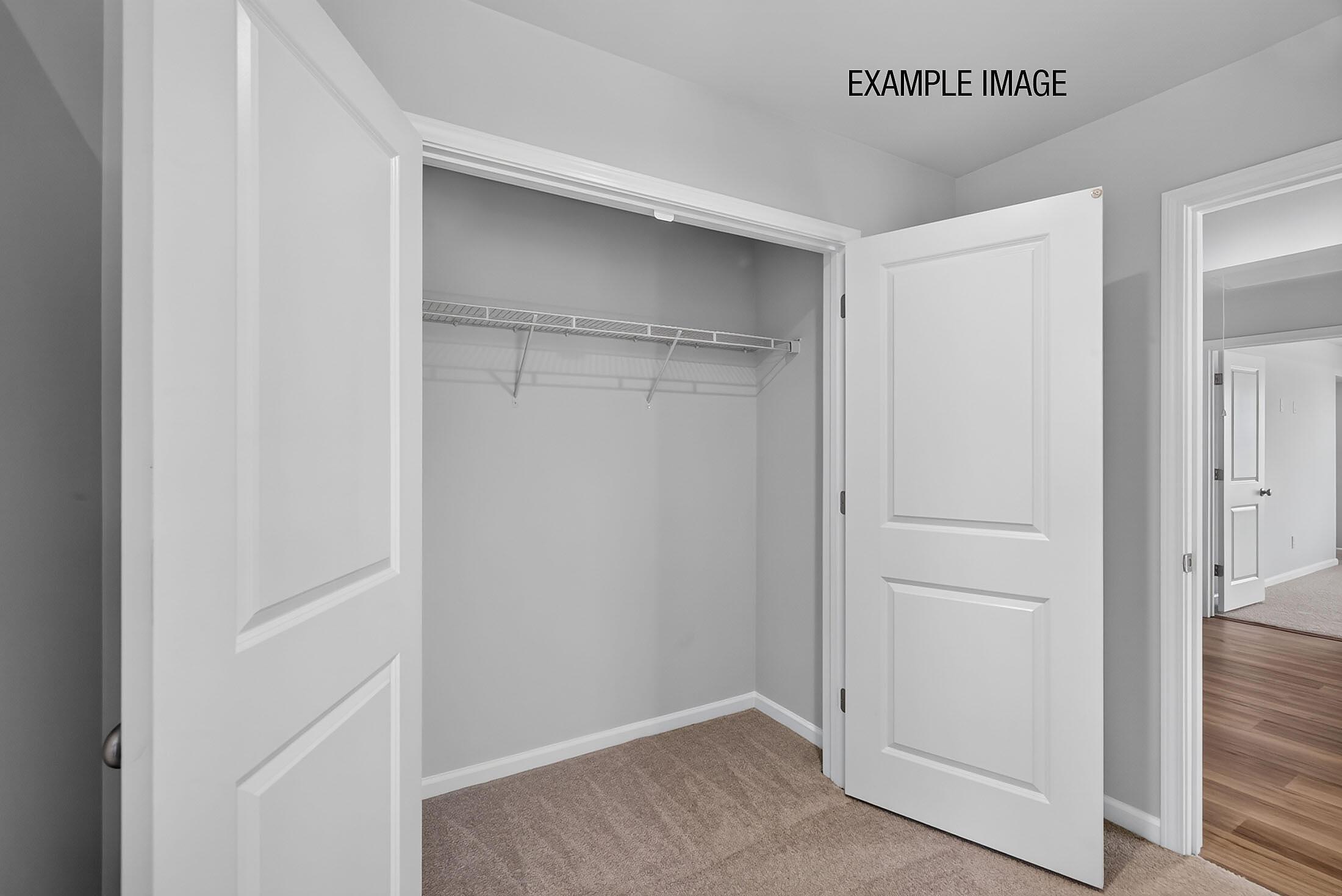 Bedroom 3 Closet - Example Image