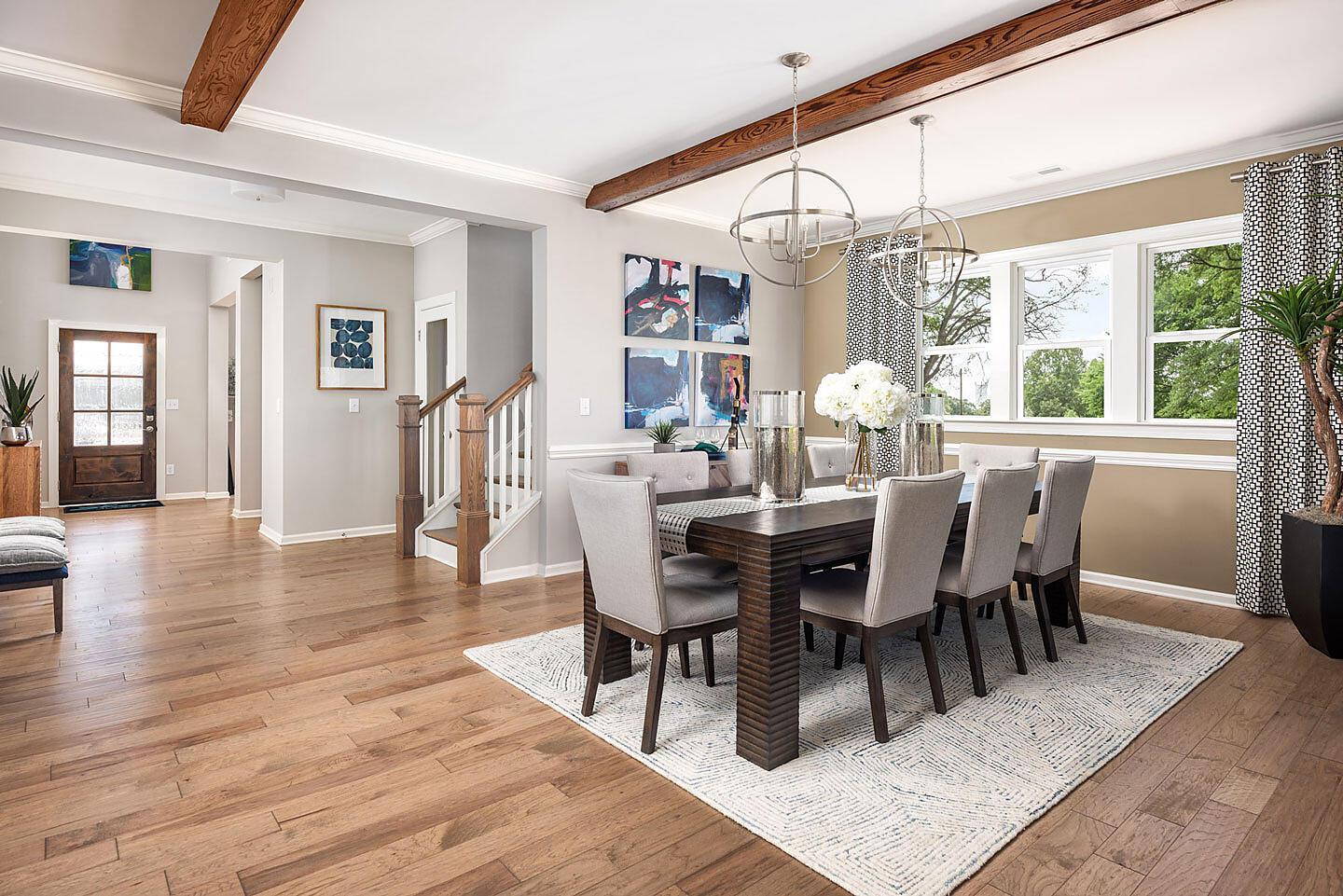 Dining & Foyer - optional beams