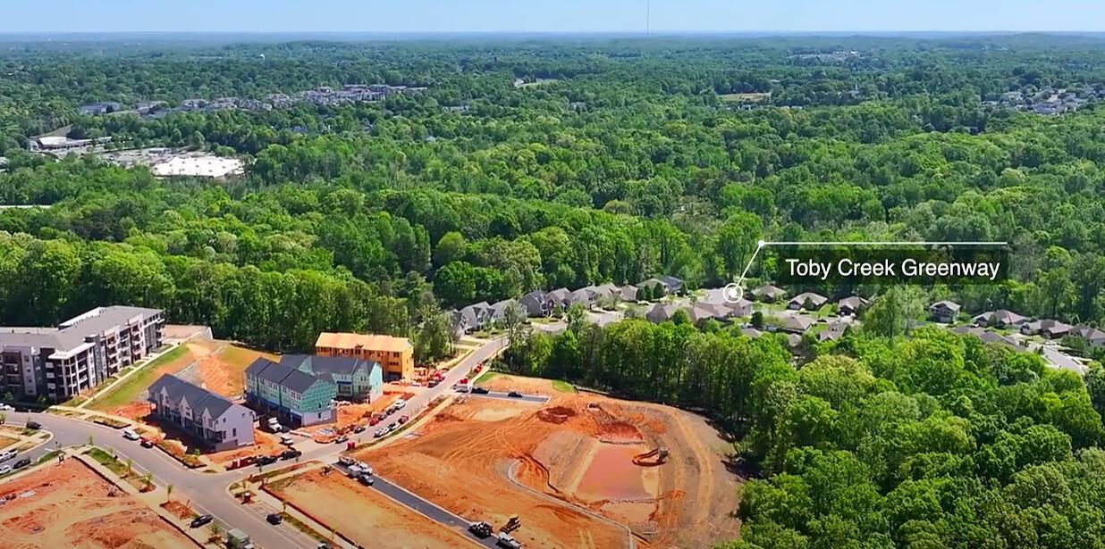 Surrounded by mature trees