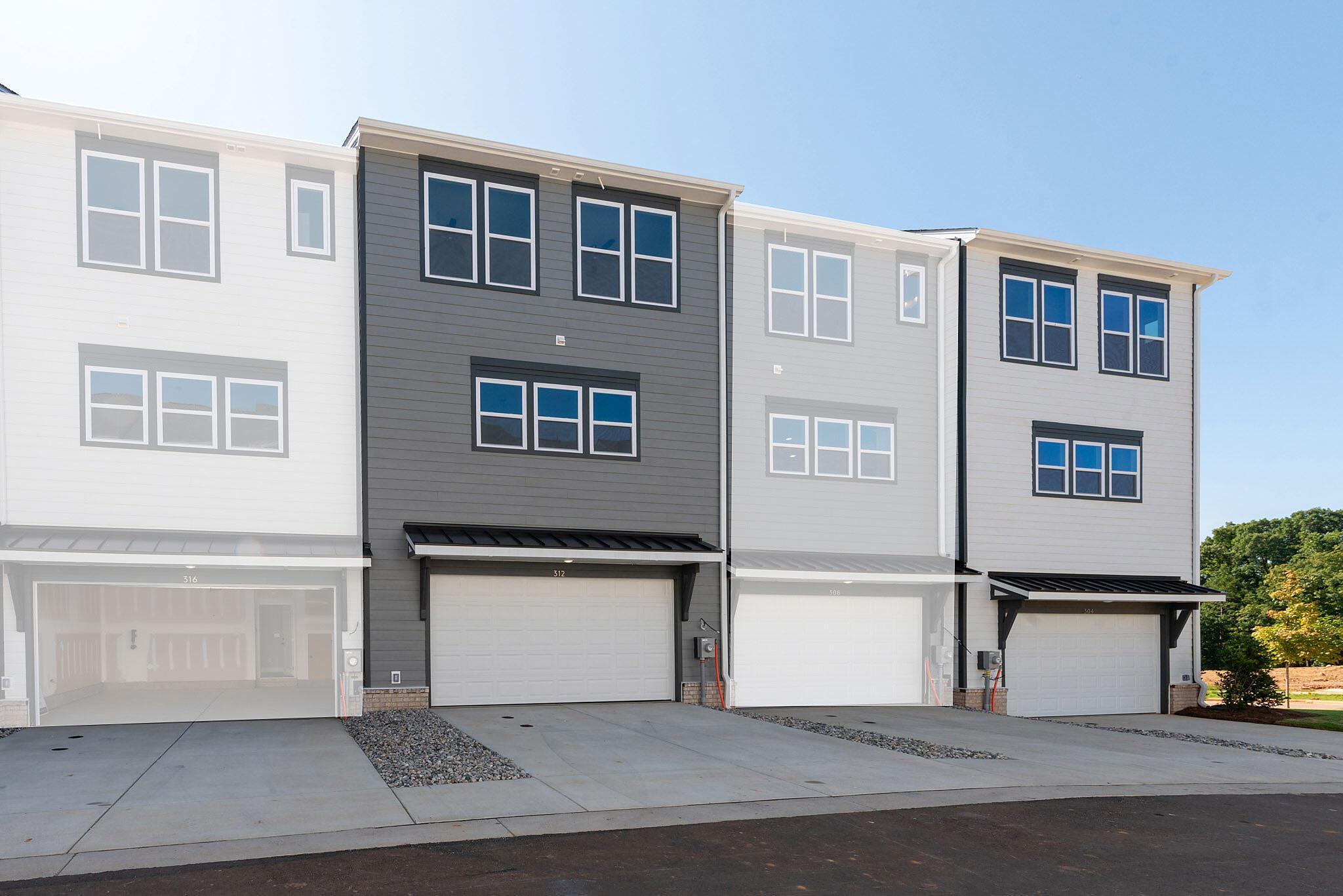 Back of Home - 2-car garage