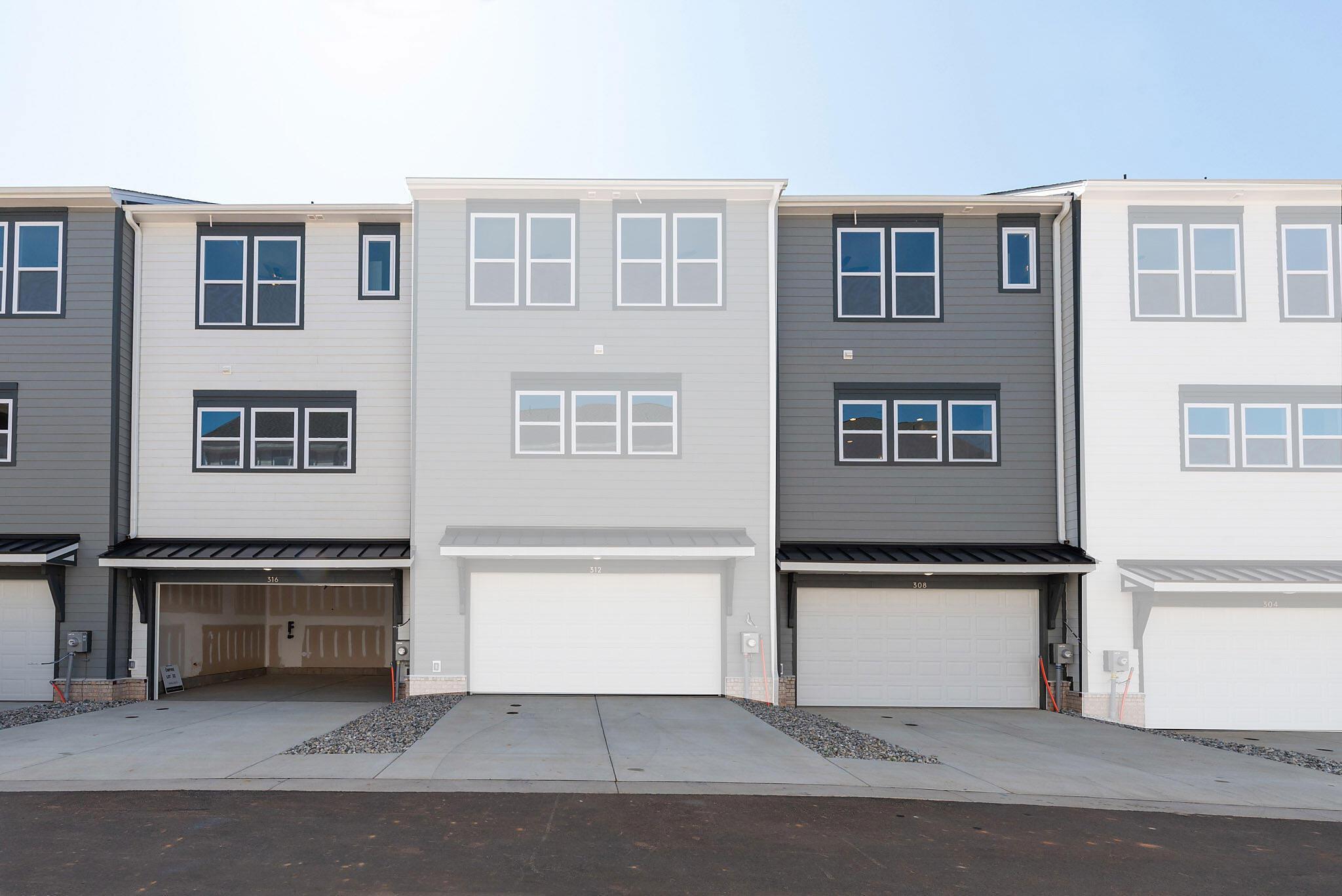 Back of Home - 2-car garage