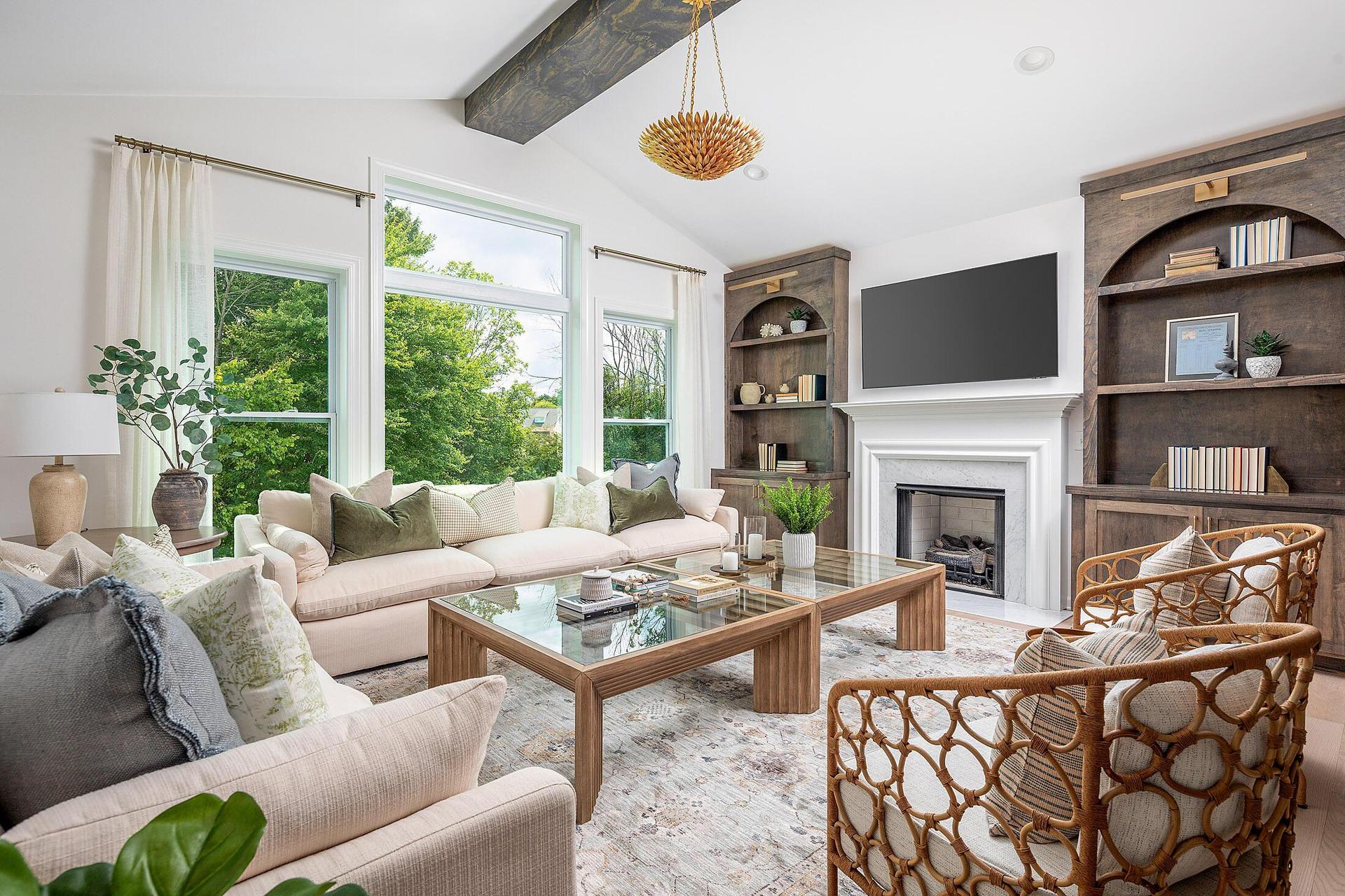 Family Room - Fireplace & built-ins opt.