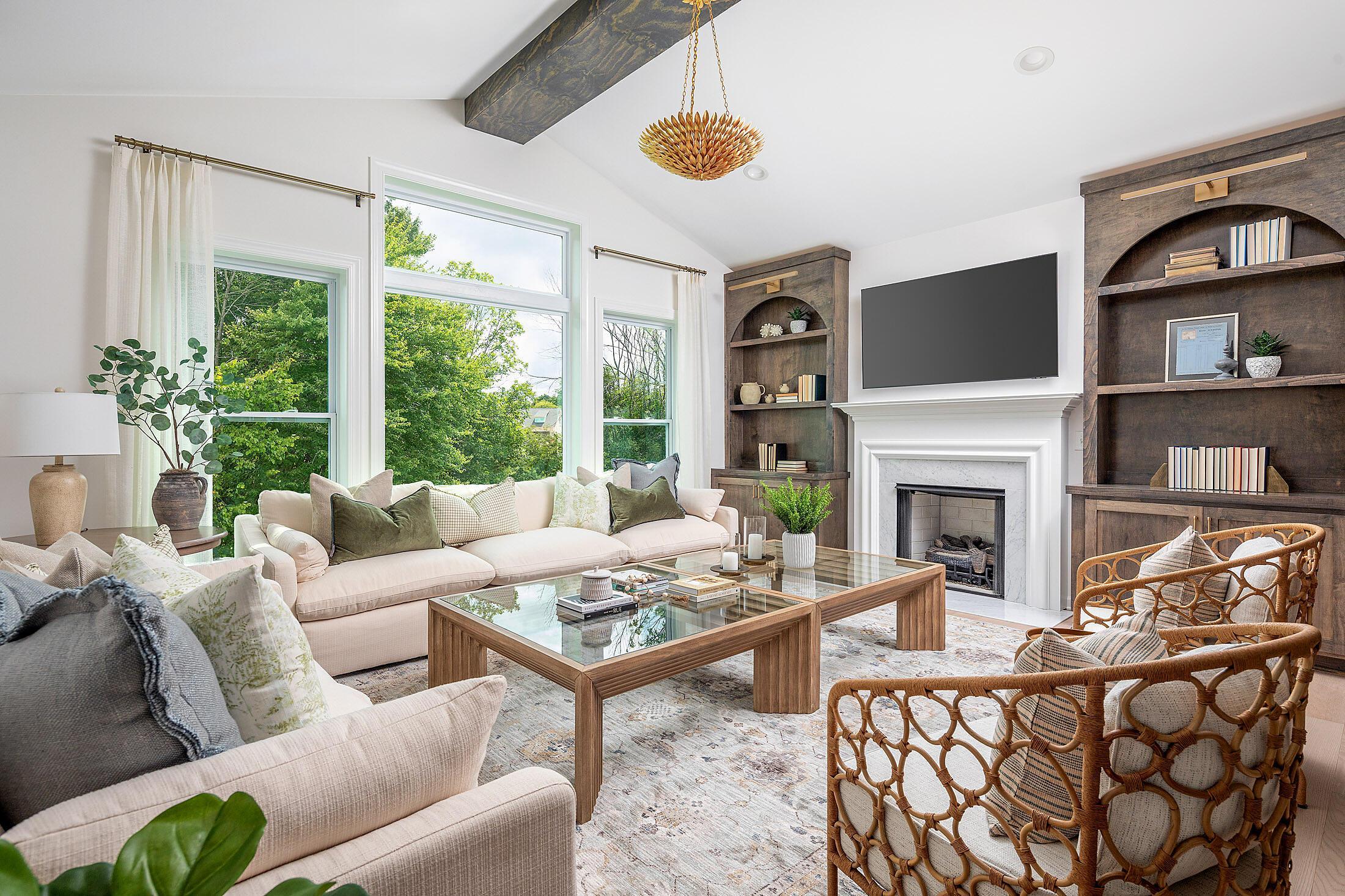 Family Room - Fireplace & built-ins opt.