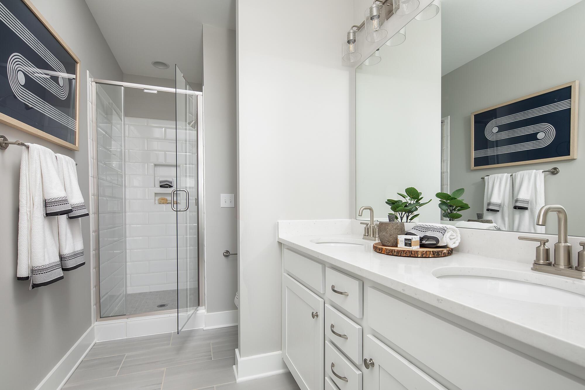 Cambria plan Primary Bath at Equinox