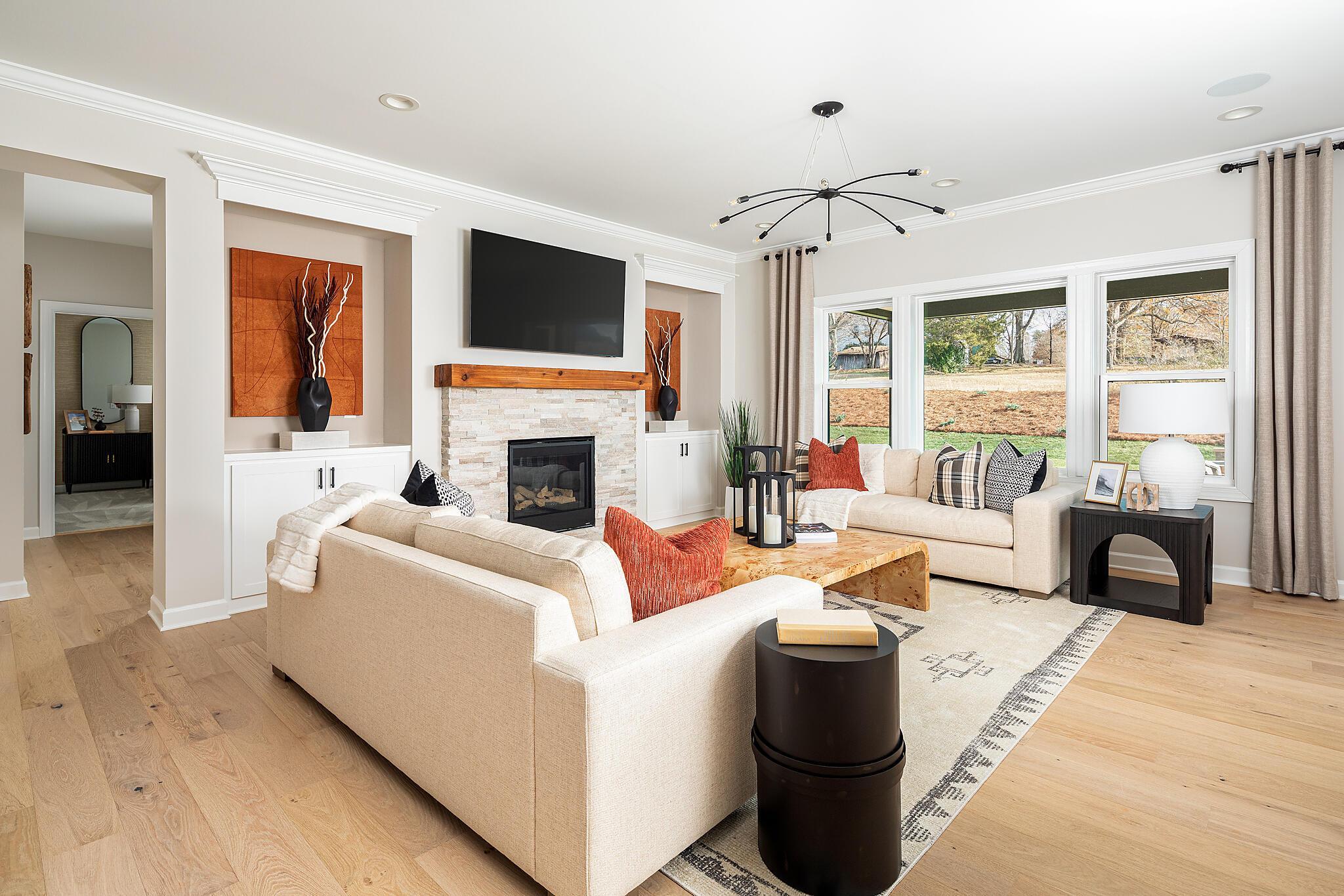 Family Room with optional cabinets