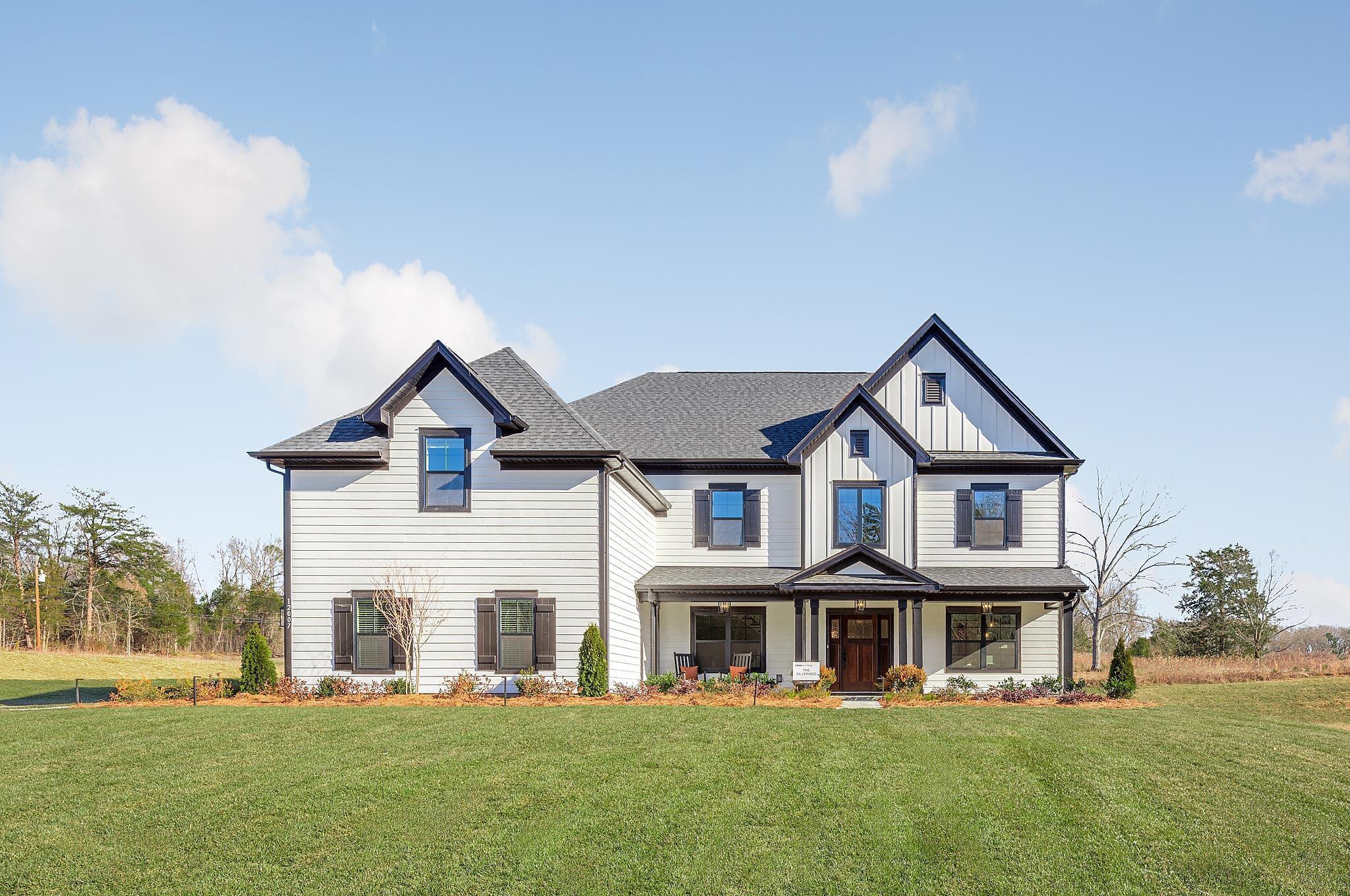 Elevation B with 3-Car Garage