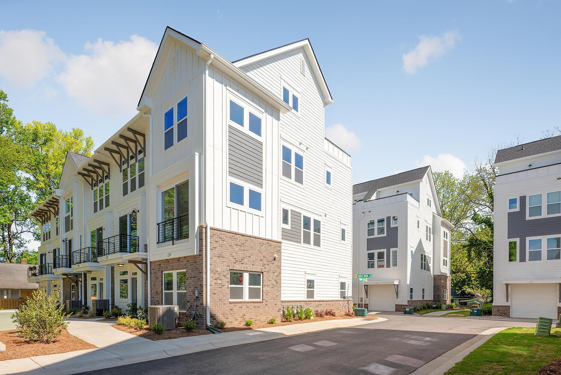 4-story townhomes in NoDa of Charlotte