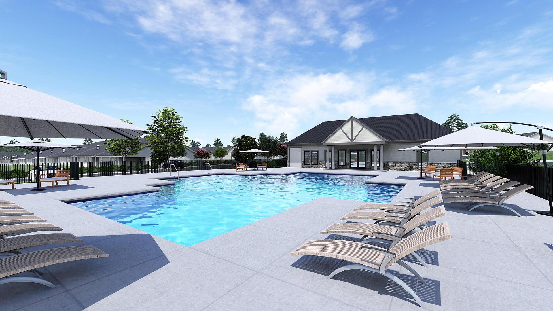 Community Pool Rendering