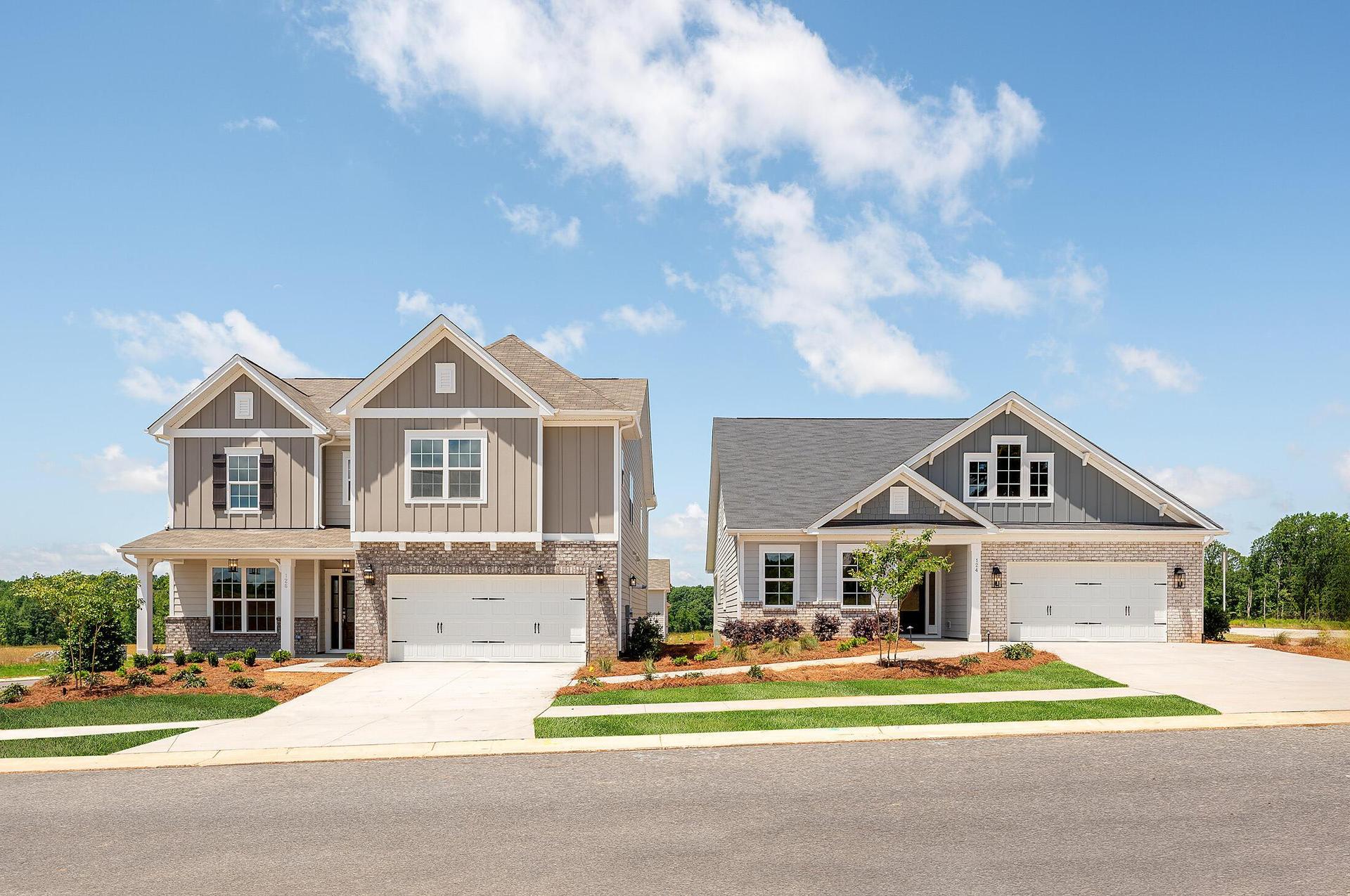 Kingston and Ellington model homes